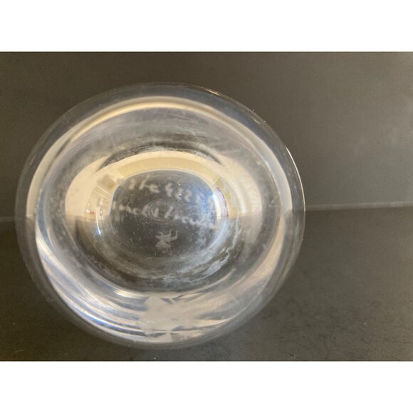 Vintage Kosta Boda Sweden Goose Bud Vase Three Etched Geese Signed - Picture 5 of 6